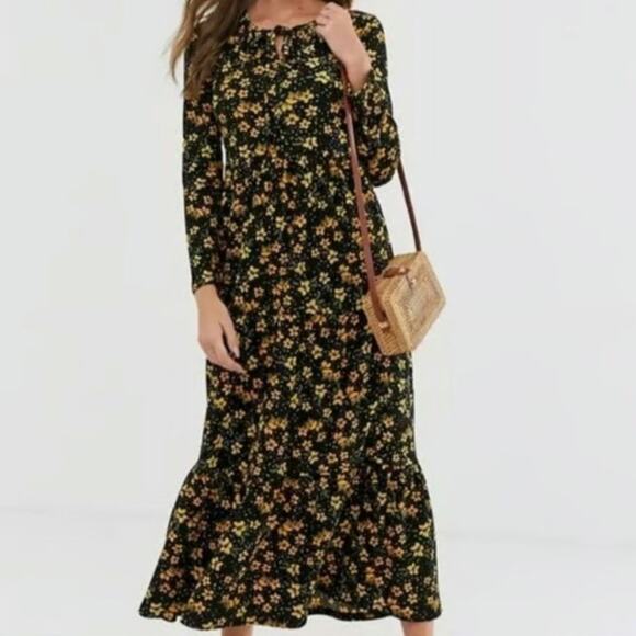 Free People Tiers of Joy Floral Retro Dress - Picture 1 of 4